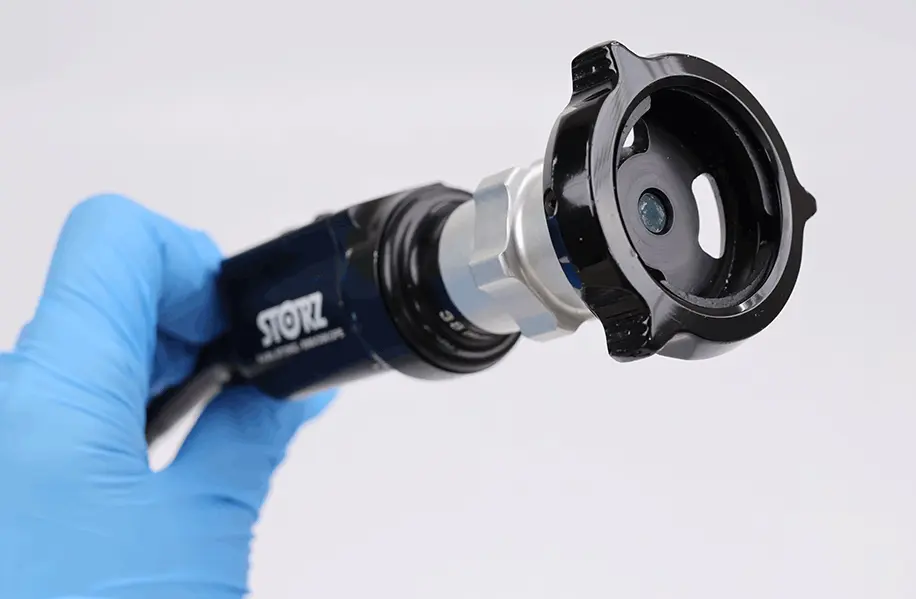 detail of portable endoscope camera storz telecam
